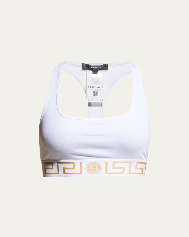 Greca Border Racerback Sports Bra